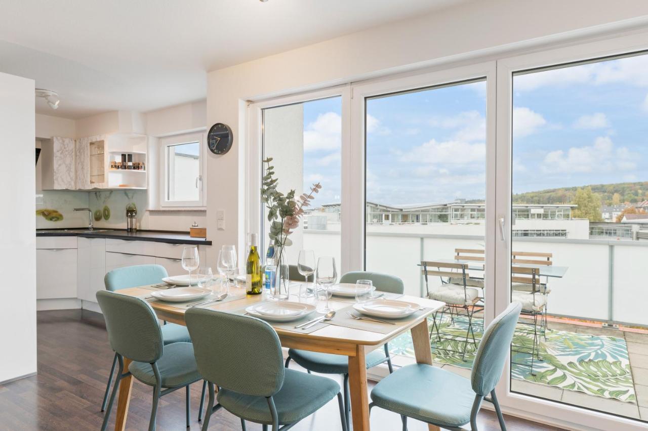 Design-Apartment - Kueche - Dachterrasse - Zentral Leinfelden-Echterdingen Kültér fotó
