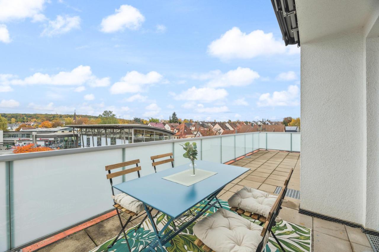 Design-Apartment - Kueche - Dachterrasse - Zentral Leinfelden-Echterdingen Kültér fotó