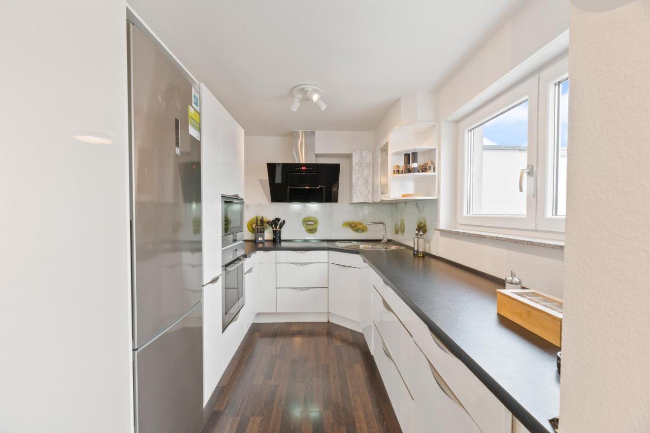 Design-Apartment - Kueche - Dachterrasse - Zentral Leinfelden-Echterdingen Kültér fotó